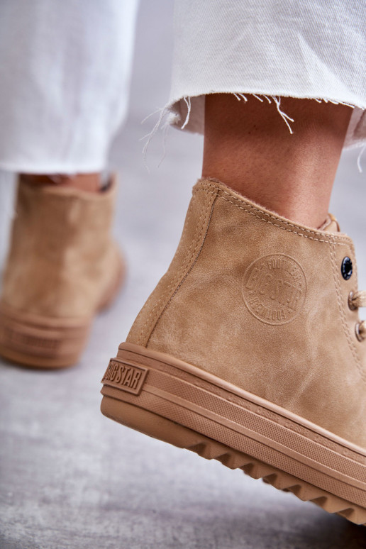 Laisvalaikio bateliai Big Star Aukštas pašiltinti rudos spalvos GG274072 Laisvalaikio bateliai Big Star Aukštas pašiltinti rudos spalvos GG274072