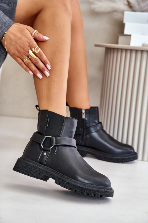 stilingi aulinukai pašiltinti Į Pilį Big Star OO274A128 juodos spalvos stilingi aulinukai pašiltinti Į Pilį Big Star OO274A128 juodos spalvos