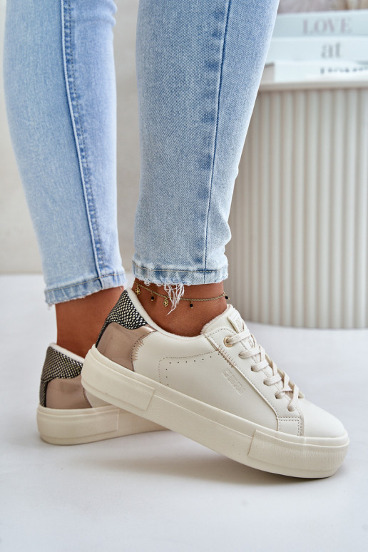 pašiltinti Laisvalaikio bateliai su platforma Big Star OO274A454 smėlio spalvos pašiltinti Laisvalaikio bateliai su platforma Big Star OO274A454 smėlio spalvos