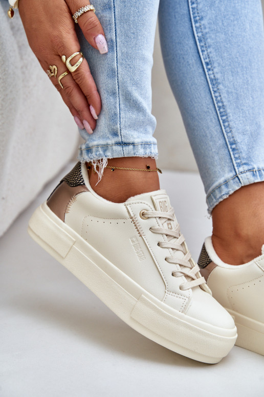 pašiltinti Laisvalaikio bateliai su platforma Big Star OO274A454 smėlio spalvos pašiltinti Laisvalaikio bateliai su platforma Big Star OO274A454 smėlio spalvos