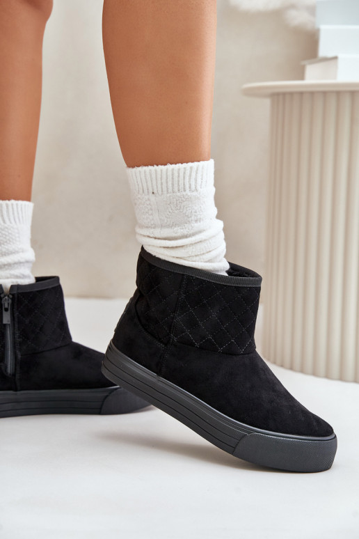 Aulinukai sniego batai Į Pilį pašiltinti su kailiuku viduje Big Star OO274A522 juodos spalvos Aulinukai sniego batai Į Pilį pašiltinti su kailiuku viduje Big Star OO274A522 juodos spalvos