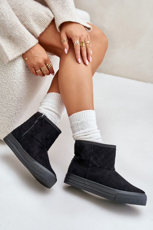 Aulinukai sniego batai Į Pilį pašiltinti su kailiuku viduje Big Star OO274A522 juodos spalvos Aulinukai sniego batai Į Pilį pašiltinti su kailiuku viduje Big Star OO274A522 juodos spalvos