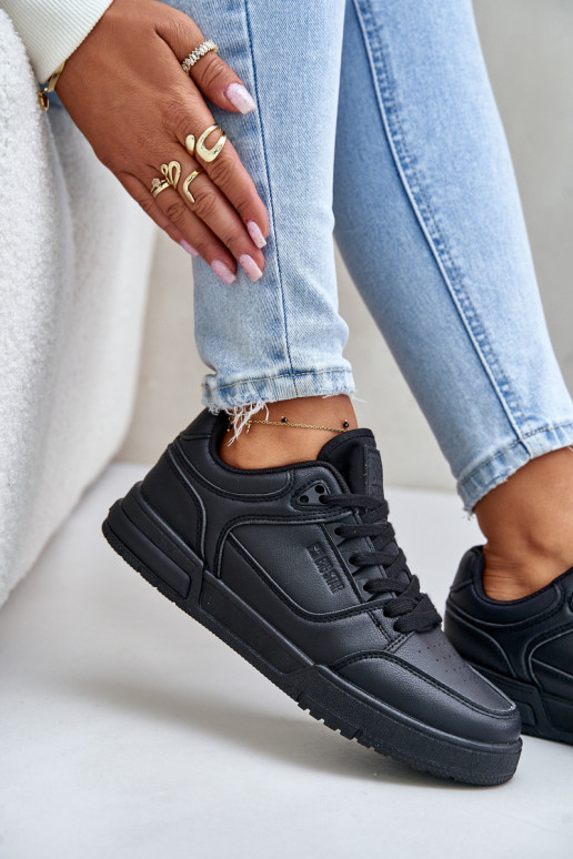 Sneakers modelio batai Moteriškas Big Star OO274A551 Hi-Poly System juodos spalvos