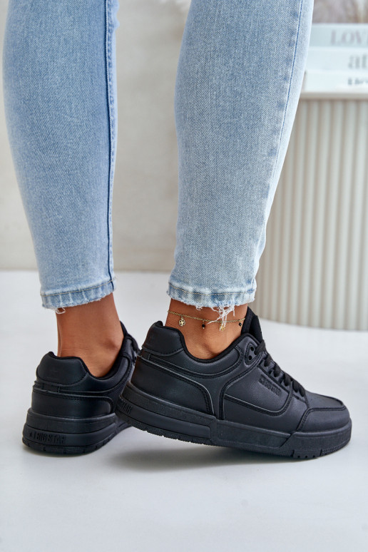 Sneakers modelio batai Moteriškas Big Star OO274A551 Hi-Poly System juodos spalvos