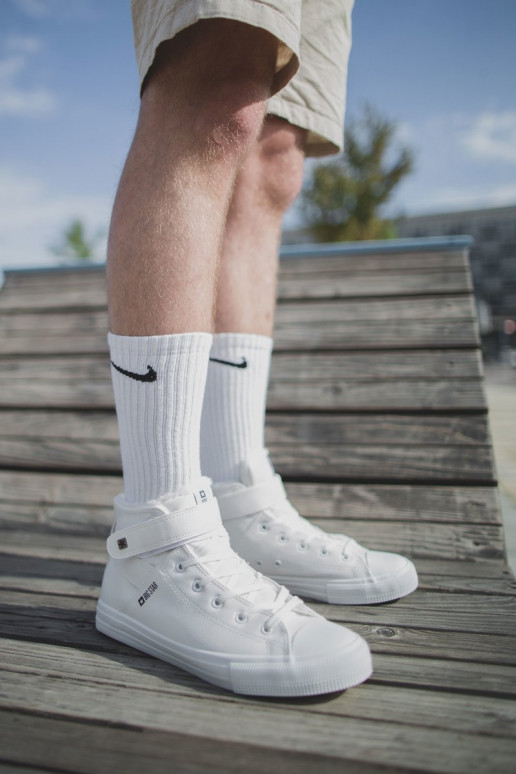 Vyriški laisvalaikio batai Big Star pašiltinti baltos spalvos Y174024FIN