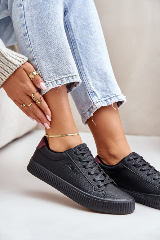 pašiltinti Laisvalaikio bateliai Big Star OO274A462 juodos spalvos