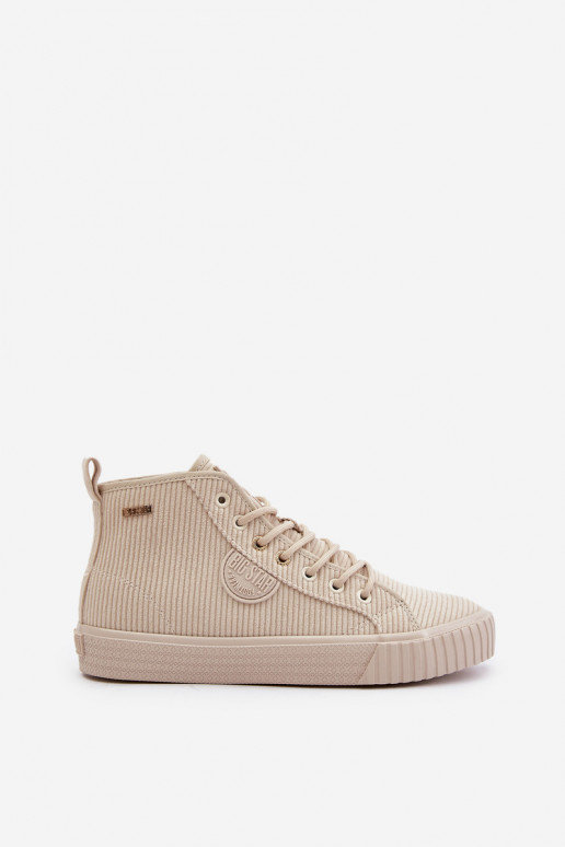 pašiltinti Velvetinės Laisvalaikio bateliai Big Star OO274771 Hi-Poly System smėlio spalvos