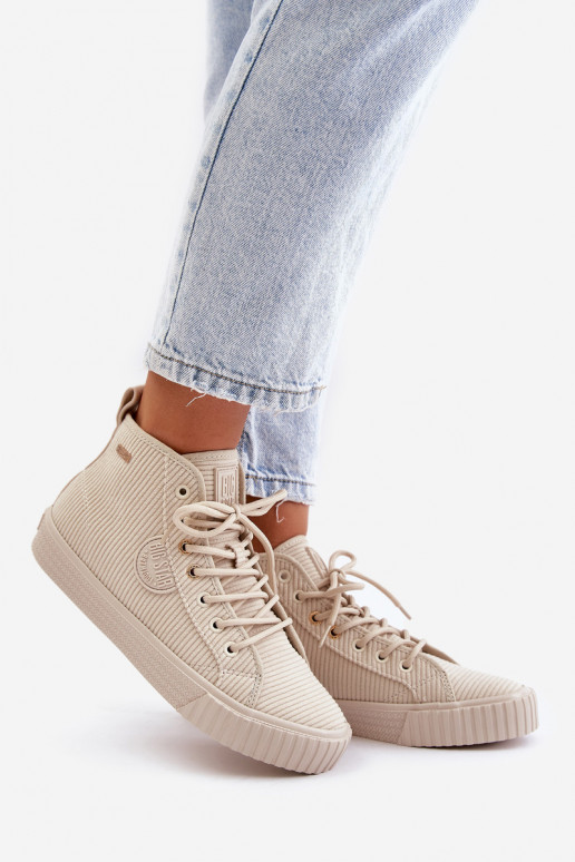 pašiltinti Velvetinės Laisvalaikio bateliai Big Star OO274771 Hi-Poly System smėlio spalvos