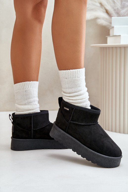 Sniego batai su platforma Big Star OO274A099 juodos spalvos Sniego batai su platforma Big Star OO274A099 juodos spalvos