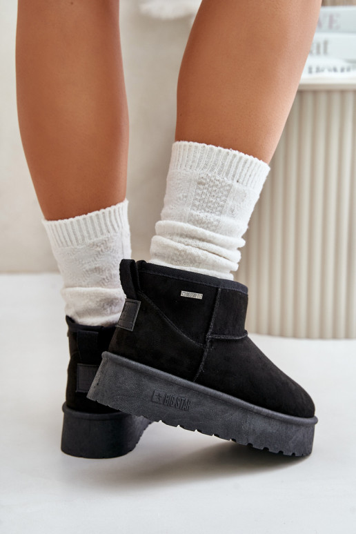 Sniego batai su platforma Big Star OO274A099 juodos spalvos Sniego batai su platforma Big Star OO274A099 juodos spalvos