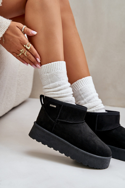 Sniego batai su platforma Big Star OO274A099 juodos spalvos Sniego batai su platforma Big Star OO274A099 juodos spalvos