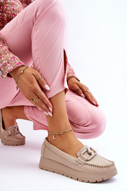 Mokasinai su platforma su ornamentais...