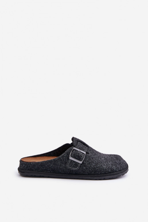 Patogios šlepetės vyrams su sagtimis Inblu SI000019 pilkos spalvos