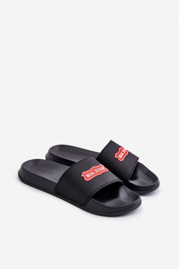 Šlepetės vyrams Z Logo Big Star OO174028 juodos spalvos