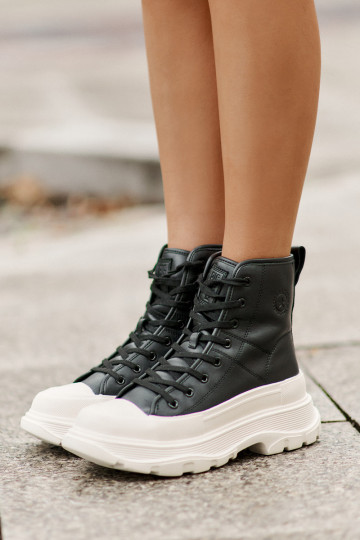 Oda pašiltinti laisvalaikio batai su platforma Big Star OO274A599 juodos spalvos 2