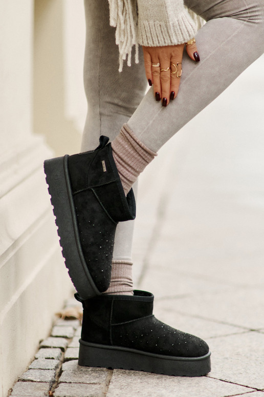 sniego batai Su dekoracija su platforma Big Star OO274A105 juodos spalvos sniego batai Su dekoracija su platforma Big Star OO274A105 juodos spalvos