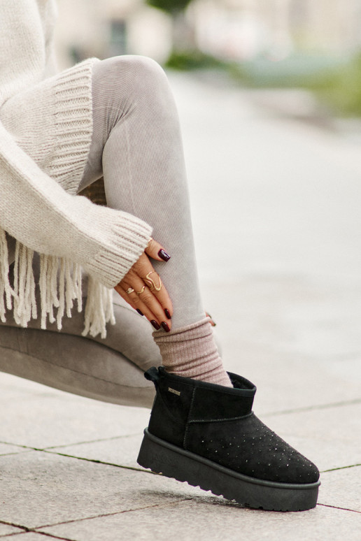 sniego batai Su dekoracija su platforma Big Star OO274A105 juodos spalvos sniego batai Su dekoracija su platforma Big Star OO274A105 juodos spalvos