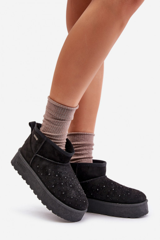 sniego batai Su dekoracija su platforma Big Star OO274A105 juodos spalvos sniego batai Su dekoracija su platforma Big Star OO274A105 juodos spalvos