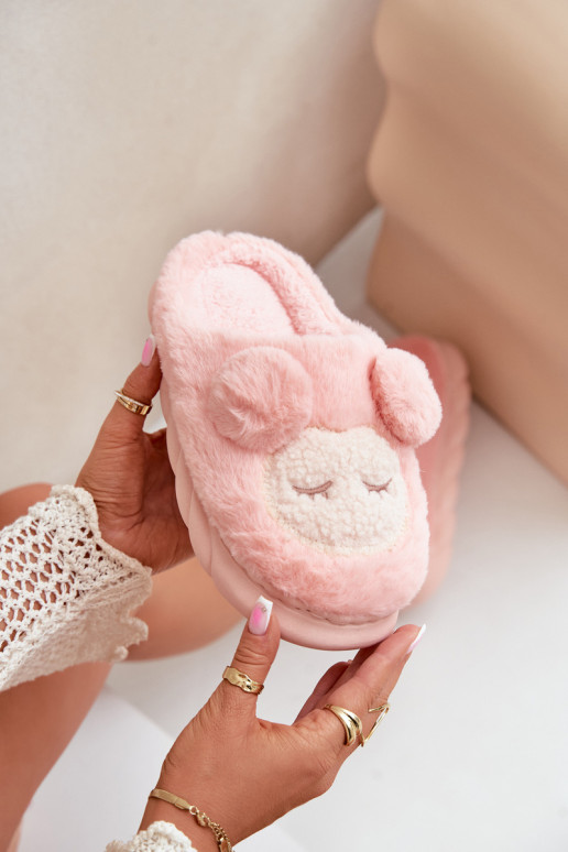 šilti su kailiuku Šlepetės Moteriškas rožinės spalvos Jozelinetta