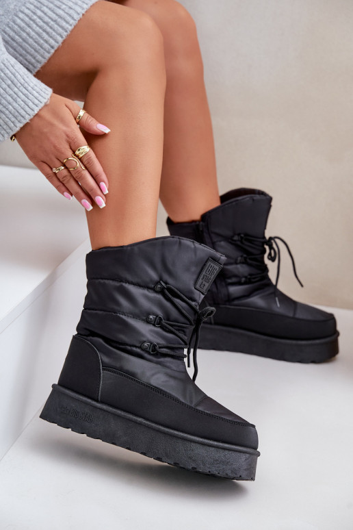 sniego batai su platforma Į Pilį Big Star OO274884 juodos spalvos