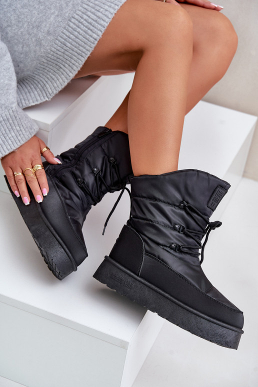 sniego batai su platforma Į Pilį Big Star OO274884 juodos spalvos