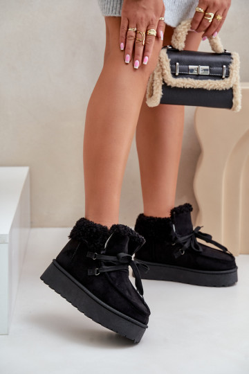 sniego batai Moteriškas su platforma su kailiuku Typu Branek juodos spalvos Ciabellae 2