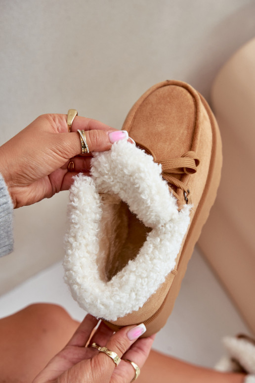 sniego batai Moteriškas su platforma su kailiuku Typu Branek rudos spalvos Ciabellae