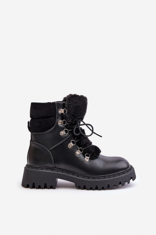 pašiltinti Aulinukai batai Į Pilį iš eko odos juodos spalvos INillatta