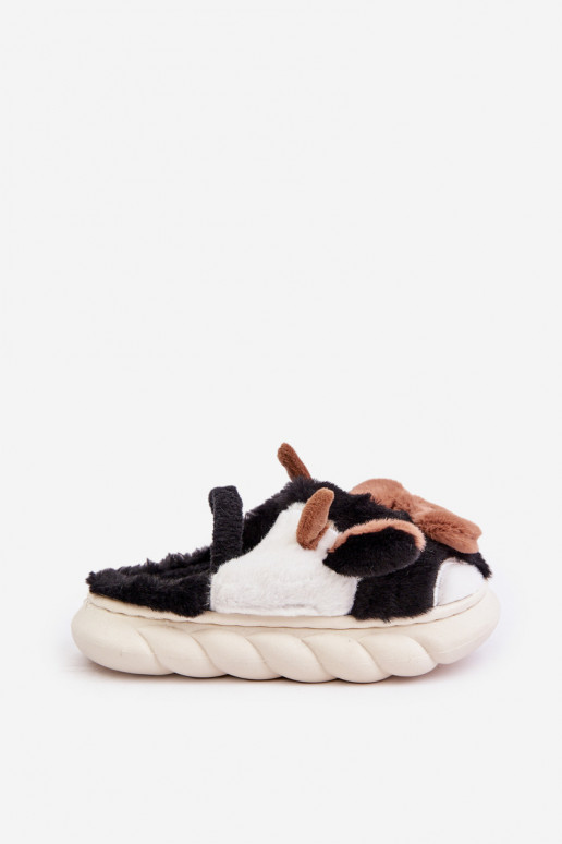 Vaikiški su kailiuku Šlepetės Su tema KroĮy juodos spalvos Tamorrin Vaikiški su kailiuku Šlepetės Su tema KroĮy juodos spalvos Tamorrin