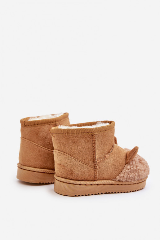 Šilti vaikiški sniego batai Lamy rudos spalvos Esandira