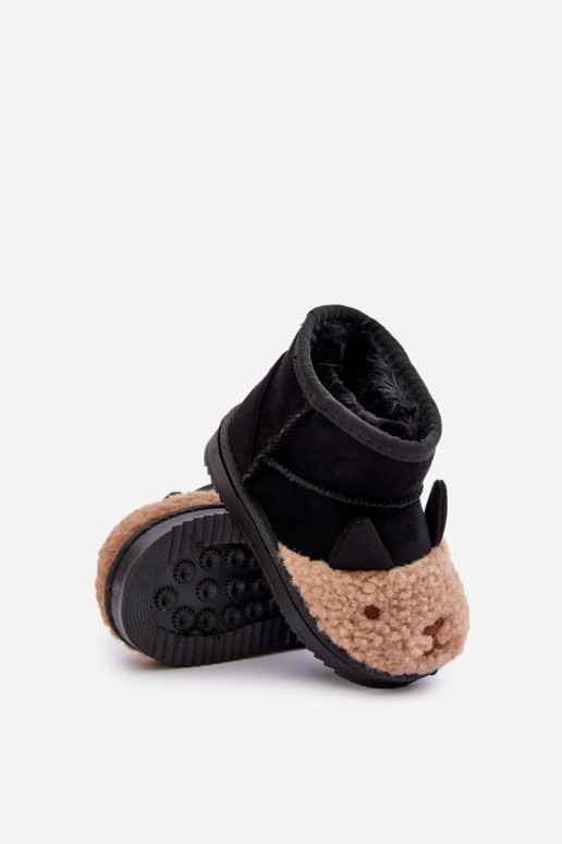 Šilti vaikiški sniego batai Lamy juodos spalvos Esandira