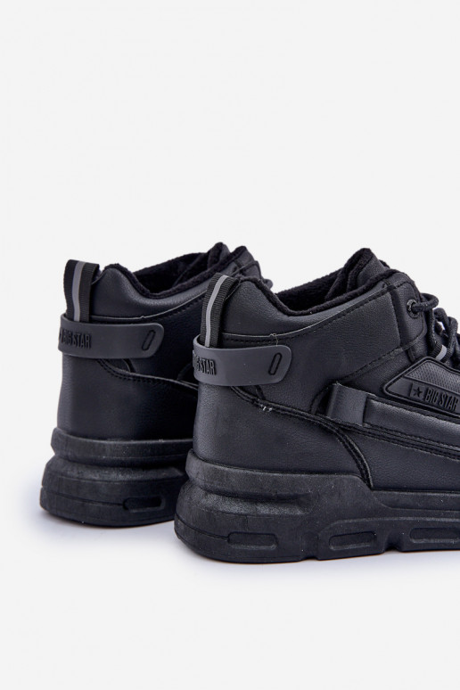 Sneakers modelio batai vyrams pašiltinti Big Star OO174587 HI-POLLY SYSTEM juodos spalvos