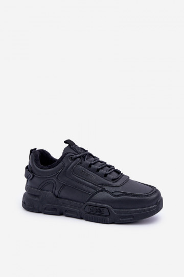 Pašiltinti vyriški Sneakers modelio batai Big Star OO174584 HI-POLY SYSTEM juodos spalvos