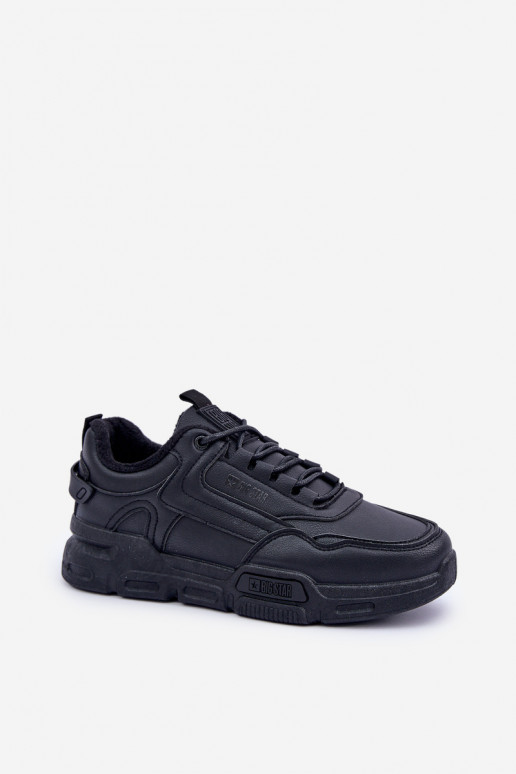 Pašiltinti vyriški Sneakers modelio batai Big Star OO174584 HI-POLY SYSTEM juodos spalvos
