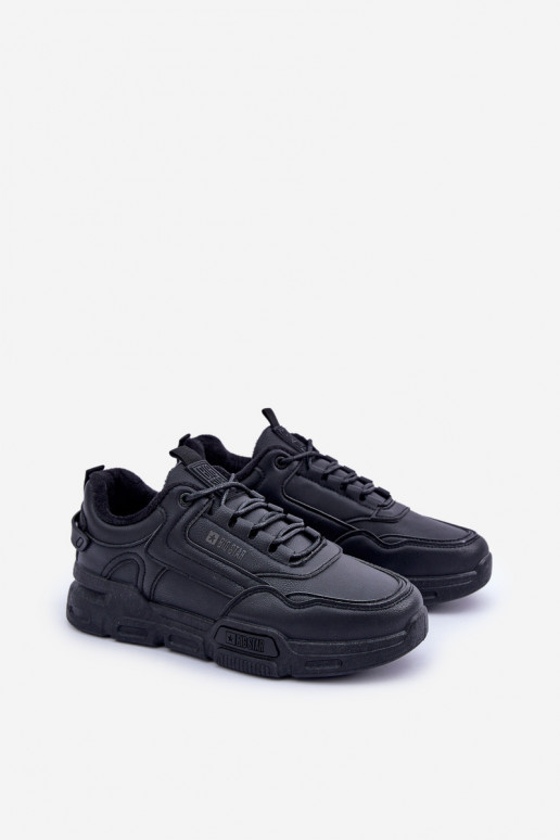 Pašiltinti vyriški Sneakers modelio batai Big Star OO174584 HI-POLY SYSTEM juodos spalvos