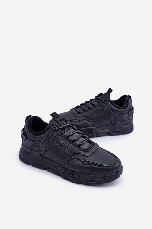 Pašiltinti vyriški Sneakers modelio batai Big Star OO174584 HI-POLY SYSTEM juodos spalvos