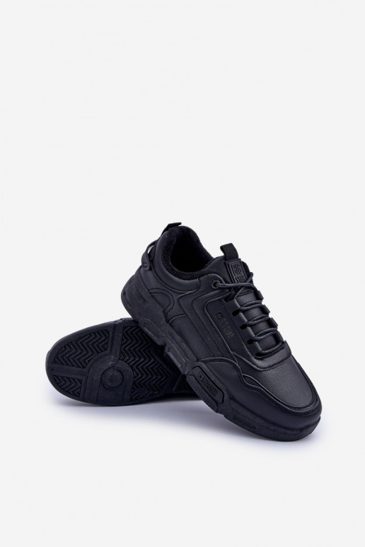 Pašiltinti vyriški Sneakers modelio batai Big Star OO174584 HI-POLY SYSTEM juodos spalvos
