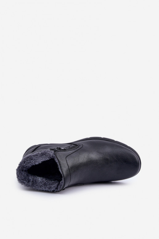 pašiltinti vyrams Aulinukai iš eko odos juodos spalvos Daniello