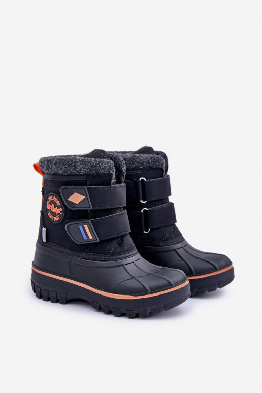 Sniego batai vaikams su lipniais užsegimais Lee Cooper LCJ-24-44-2865K juodos spalvos