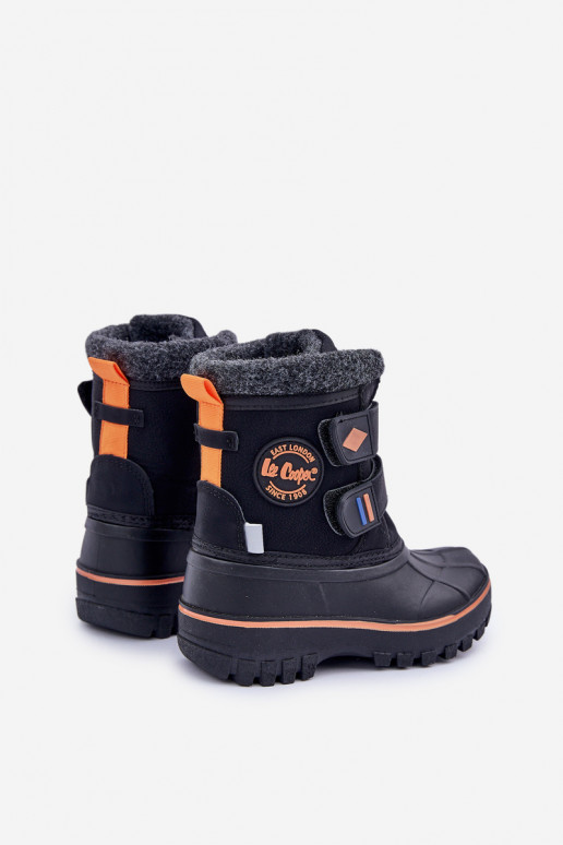 Sniego batai vaikams su lipniais užsegimais Lee Cooper LCJ-24-44-2865K juodos spalvos