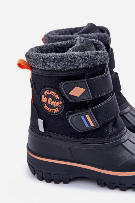 Sniego batai vaikams su lipniais užsegimais Lee Cooper LCJ-24-44-2865K juodos spalvos