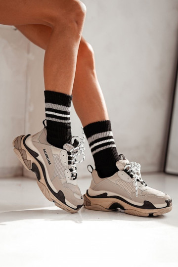 Sportiniai batai su dryžiais juodos spalvos