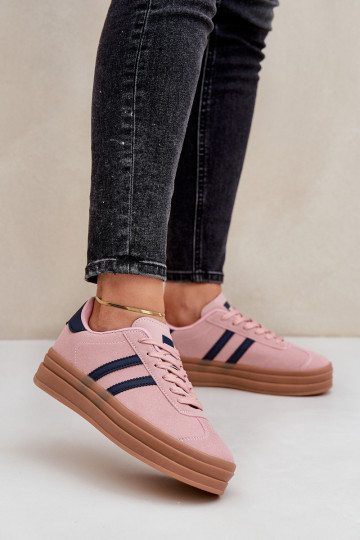 Sneakers modelio batai Moteriškas su platforma rožinės spalvos Egelia 2