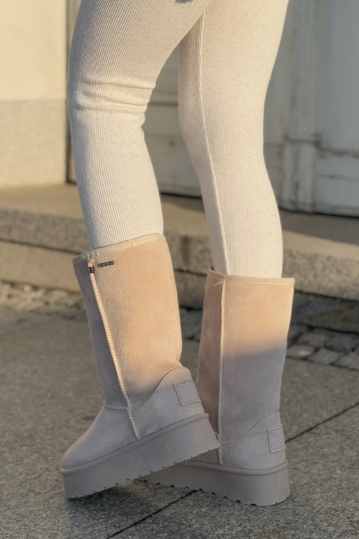 Paaukštinti sniego batai su platforma Big Star OO274894 dramblio kaulo spalvos Paaukštinti sniego batai su platforma Big Star OO274894 dramblio kaulo spalvos