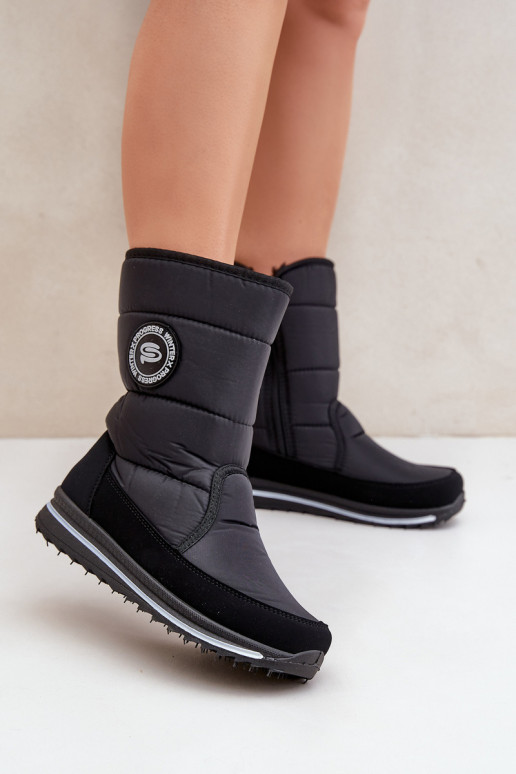 Moteriški sniego batai Progress PROGJ-21-09 juodos spalvos Moteriški sniego batai Progress PROGJ-21-09 juodos spalvos