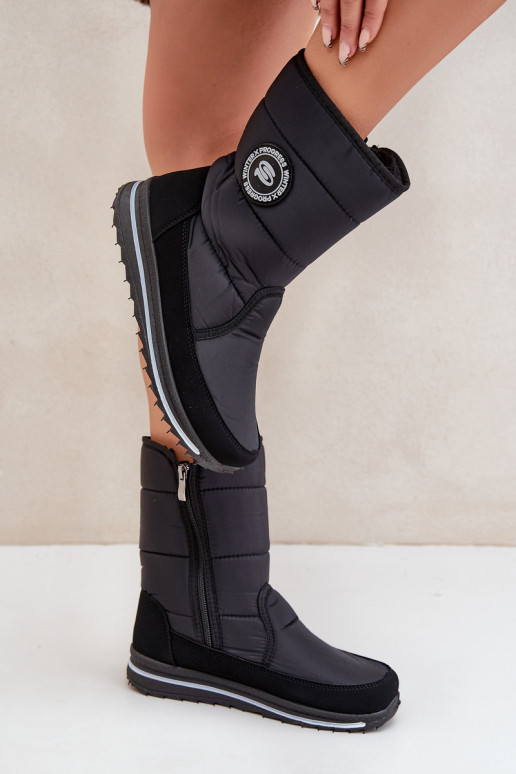 Moteriški sniego batai Progress PROGJ-21-09 juodos spalvos Moteriški sniego batai Progress PROGJ-21-09 juodos spalvos