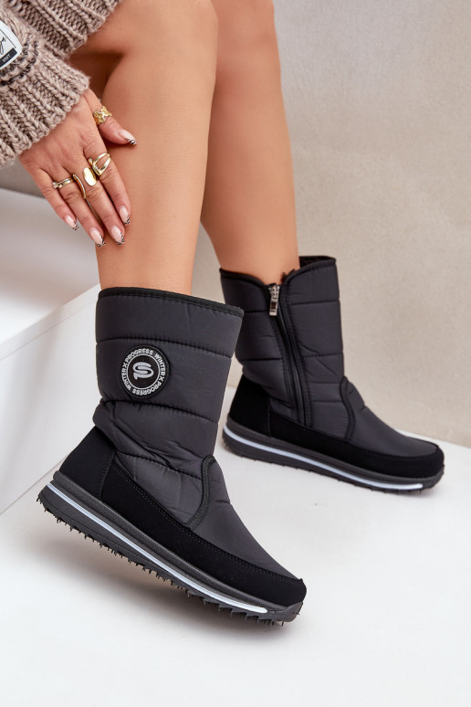 Moteriški sniego batai Progress PROGJ-21-09 juodos spalvos Moteriški sniego batai Progress PROGJ-21-09 juodos spalvos