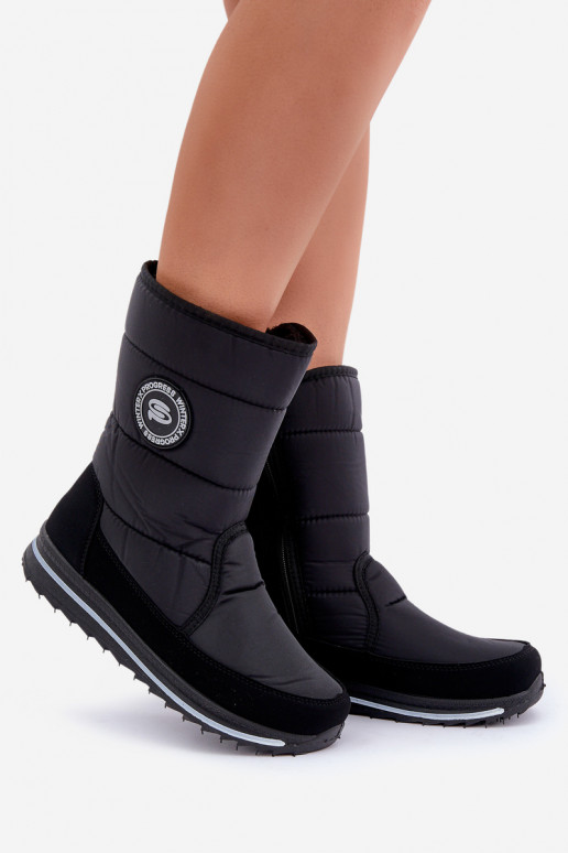 Moteriški sniego batai Progress PROGJ-21-09 juodos spalvos Moteriški sniego batai Progress PROGJ-21-09 juodos spalvos