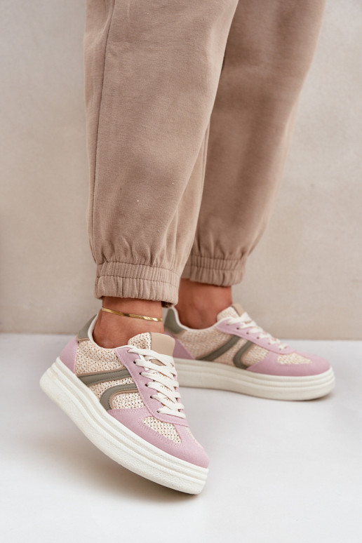 Moteriški sneakers su platforma įvairių spalvų Lesida