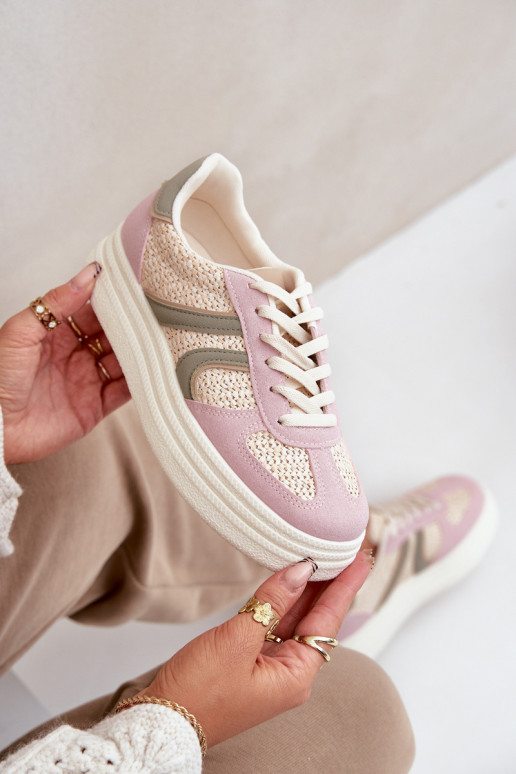 Moteriški sneakers su platforma įvairių spalvų Lesida